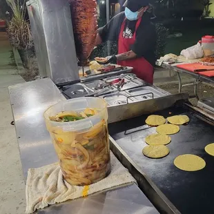 Freshly carved Al Pastor