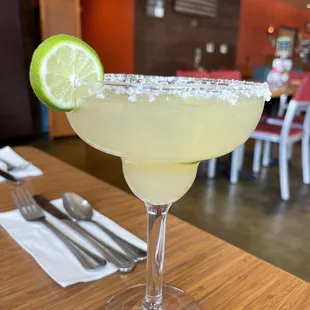 a margarita sitting on a table