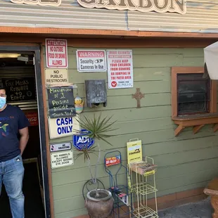 a man wearing a face mask