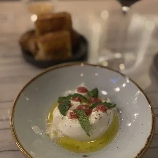 Burrata and Focaccia
