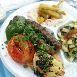 Kafta Kabob Plate