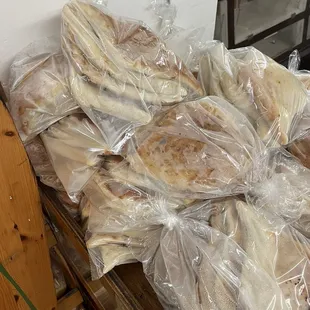 Iraqi samoon breads = like thicker &amp; chewier cousin of pita = super good!