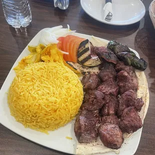 Lamb Tikka with Yellow Rice