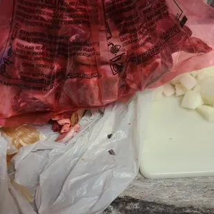 Saw blade in our lamb meat!