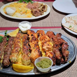 a plate of food on a table
