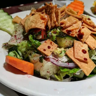 Fattoush with Vinegar