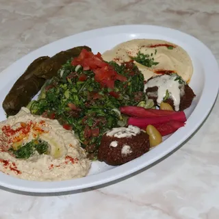 2 Piece Tabbouleh Combo with Falafel Plate