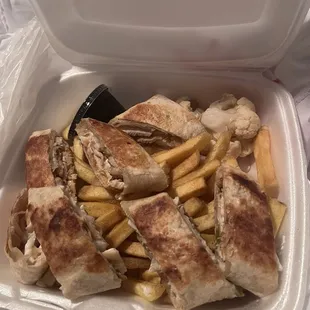 Chicken Shawarma Arabi &amp; Fries