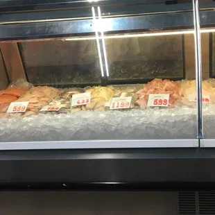 Fresh fish and seafood