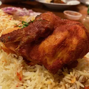 Chicken haneeth with rice