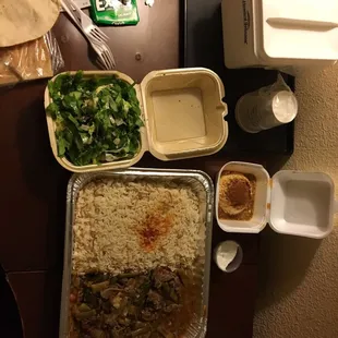 Huge family style dishes. Order for one easily serves two, or enjoy left overs!