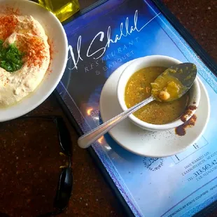 Hummus and Lentils Soup  really scrumptious delicious