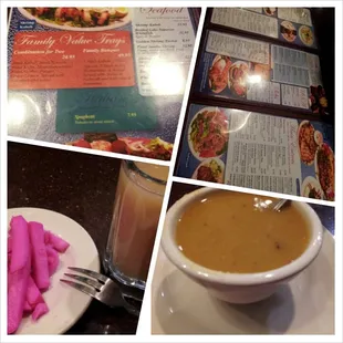 Expansive menu and the best lentil soup.