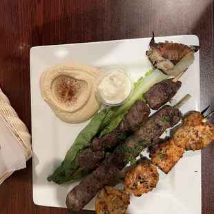 Mixed Grill 3 with hummus