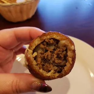 Inside kibbeh