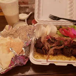 Beef Kabob Platter