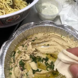 There side order Hummus is waaay better than the one they give you with your platter.