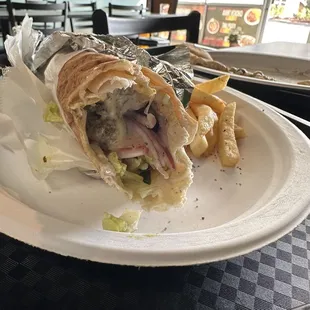 Sorry for the bite marks, wanted to show the inside. It doesn't come cut.