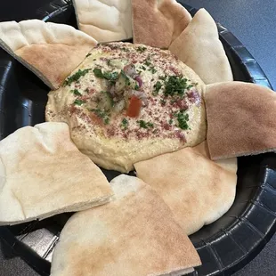 Amazing humus platter!