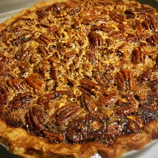 Pecan Pie straight out of oven
