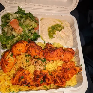 Chicken Tikka plate.