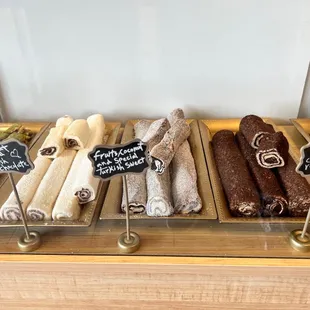 a variety of pastries