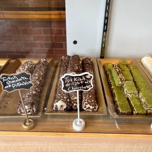 a variety of pastries