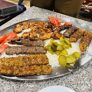 Kabab platter- yumm