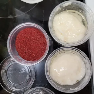 Garlic sauce and sumac, so bomb!