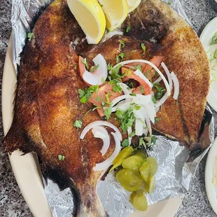 Baked Fish Plate