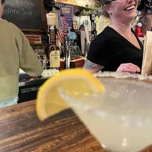Lemon Drop! Best ever - and I am not a sweet drink fan! Thank you @Suzanne here at Al de Wop&apos;s!