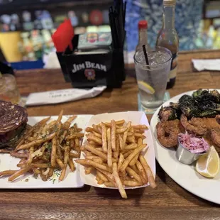 Burger &amp; Fries / Fish &amp; Shrimp with yummmmyyyyy