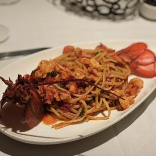 Lobster linguine special