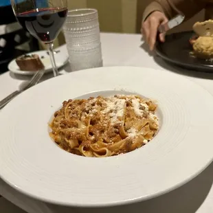 Veal fettuccine