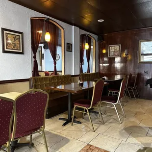 Inside the restaurant