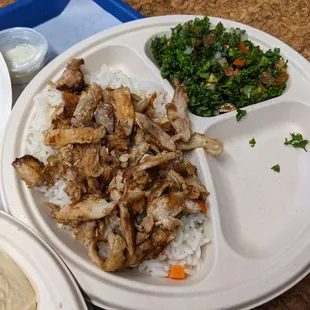 Chicken shawarma bowl