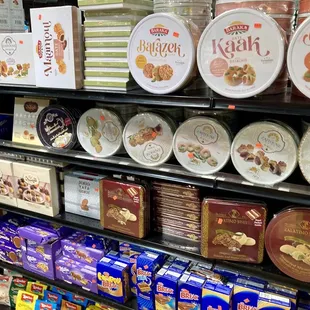 a variety of desserts