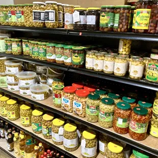 a wide selection of pickles