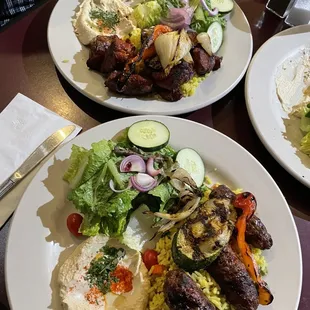 Lamb Kebab Entree Kofta Kebab Entree