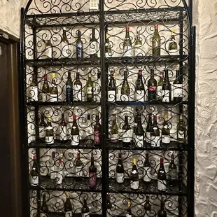 They are known for their wine selection and it is artfully displayed.