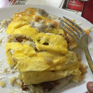 Smothered Biscuits.  Wow!