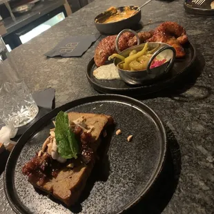 Challah Mahshi Toast and Tawook strips