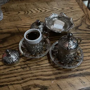 Turkish Coffee with Turkish Delight