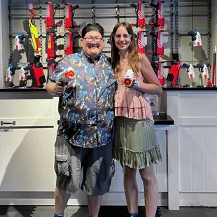 Pups of War with hubby on our honeymoon!