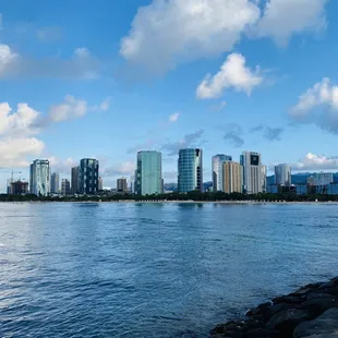 View of the Ala Moana district across the bay.