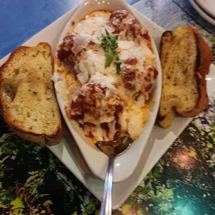 Meatball appetizer is meal size