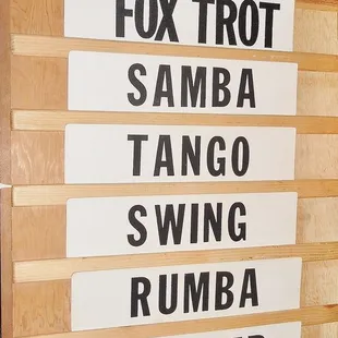 SOME types of music played by the DJ at the PALLADIUM.  It varies each event