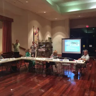 Here is a picture of a presentation given to neighborhood board 5 on the new bike lanes.