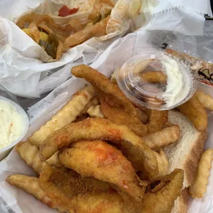 Perch fish and fried
