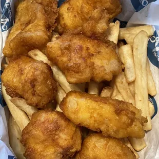 Cod fish and French fries. Yes